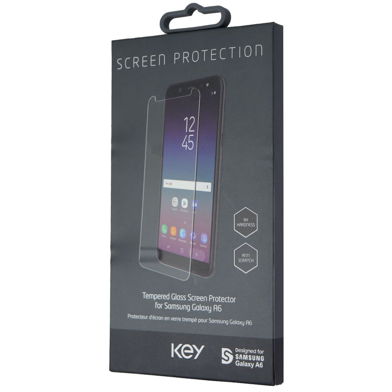 Key Tempered Glass Screen Protector for Samsung Galaxy A6 Smartphones - Clear - Key - Simple Cell Shop, Free shipping from Maryland!