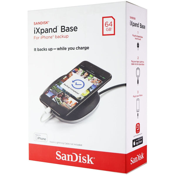 SanDisk iXpand 64GB Base for iPhone Backup & Charging - Black - SanDisk - Simple Cell Shop, Free shipping from Maryland!