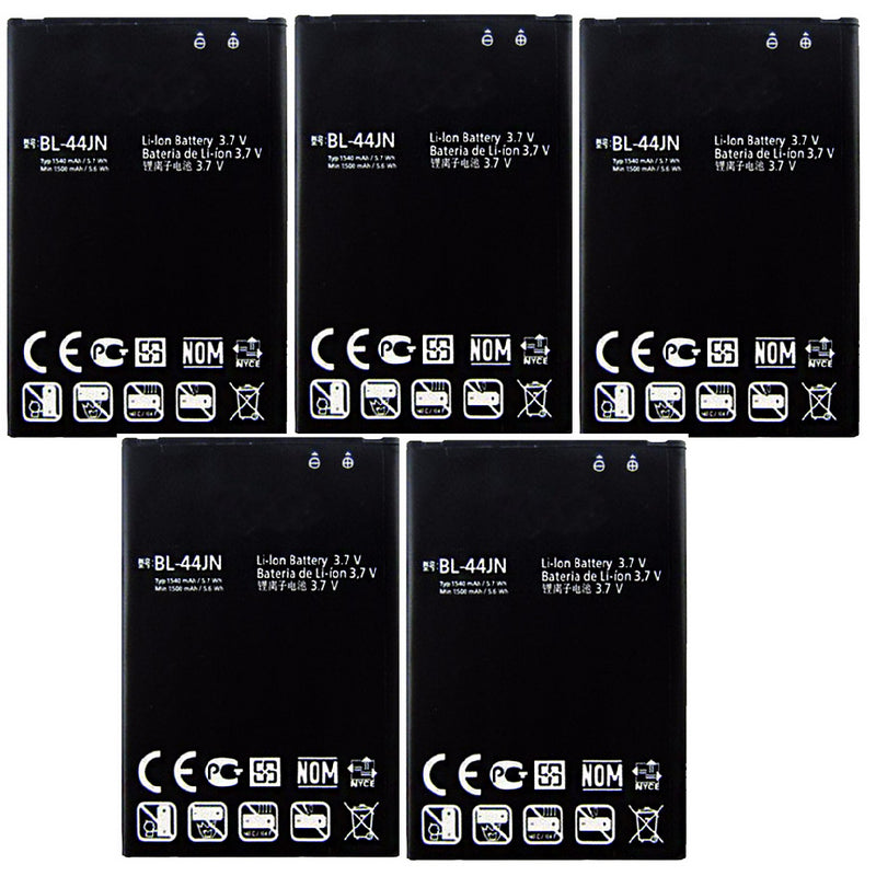 KIT 5x LG BL-44JN 1500 mAh Replacement Battery for LG AX145/LX14/ AX140/UX145 - LG - Simple Cell Shop, Free shipping from Maryland!