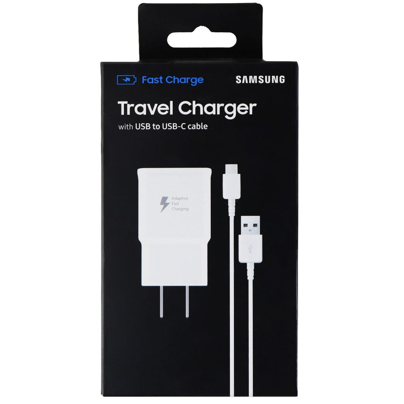 Samsung Adapter Fast Charger (EP-TA20JWE) and 4-Ft (USB-C) Type C Cable - White - Samsung - Simple Cell Shop, Free shipping from Maryland!