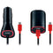 Verizon Vehicle and Wall Charger 2-Pack for USB-C Devices - Black / Red - Verizon - Simple Cell Shop, Free shipping from Maryland!