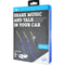 GiiK 3ft. Stereo Aux 3.5mm Cable and Microphone Adapter (GKM2M3MIC) - Black/Blue - GiiK - Simple Cell Shop, Free shipping from Maryland!