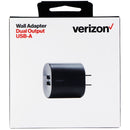 Verizon Dual USB (2.4A Per Port) Wall Adapter/Charger - Black - Verizon - Simple Cell Shop, Free shipping from Maryland!
