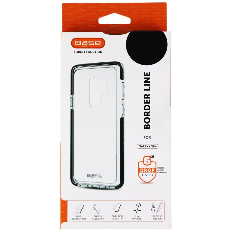 Base Border Line Series Hybrid Case for Samsung Galaxy (S9+) - Clear/Black - Base - Simple Cell Shop, Free shipping from Maryland!
