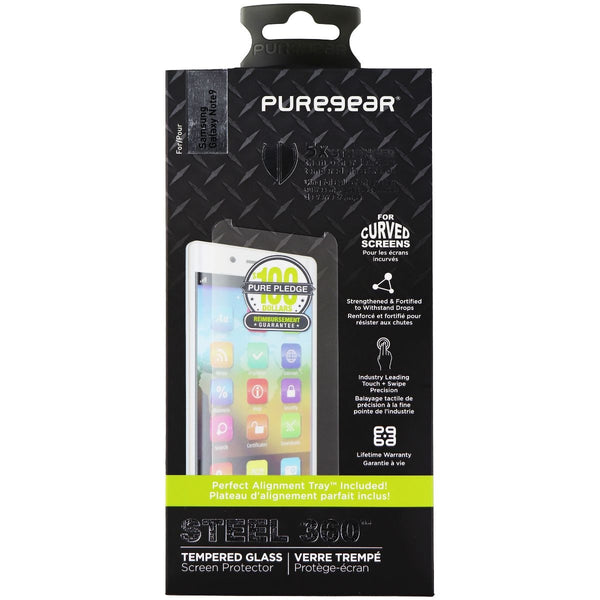 PureGear Steel 360 Tempered Glass for Galaxy Note9 - Clear - PureGear - Simple Cell Shop, Free shipping from Maryland!