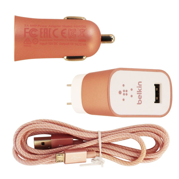 Belkin Mixit Series Car & Home Charging Kit w/ 4 ft Micro USB Cable - Rose Gold - Belkin - Simple Cell Shop, Free shipping from Maryland!