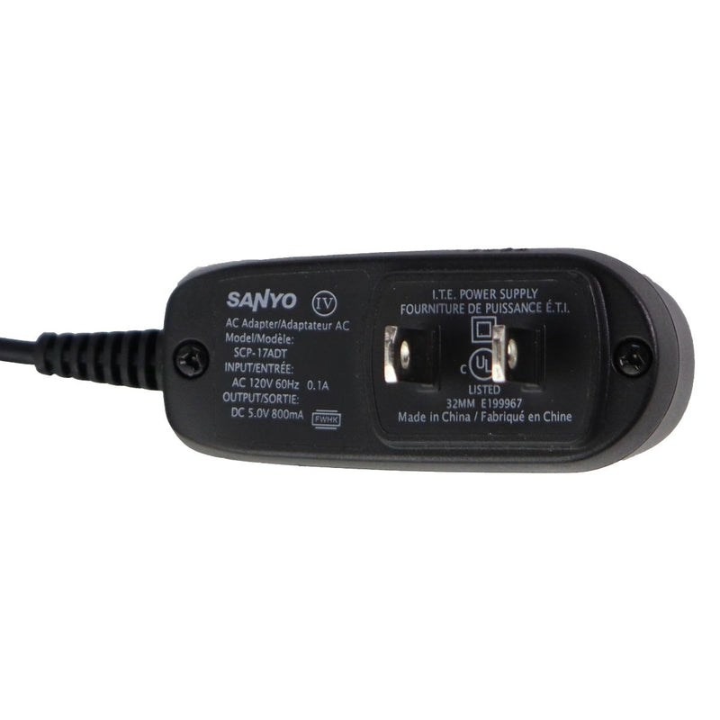 Sanyo (5V/800mA) Micro-USB Wall Charger/Power Adapter - Black (SCP-17ADT)