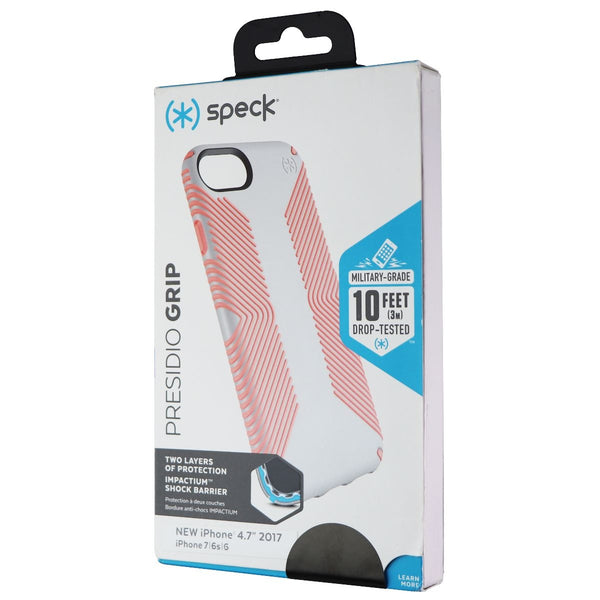 Speck Presidio Grip Hard Case for Apple iPhone SE (2nd Gen) & 8/7/6s - Gray/Pink - Speck - Simple Cell Shop, Free shipping from Maryland!