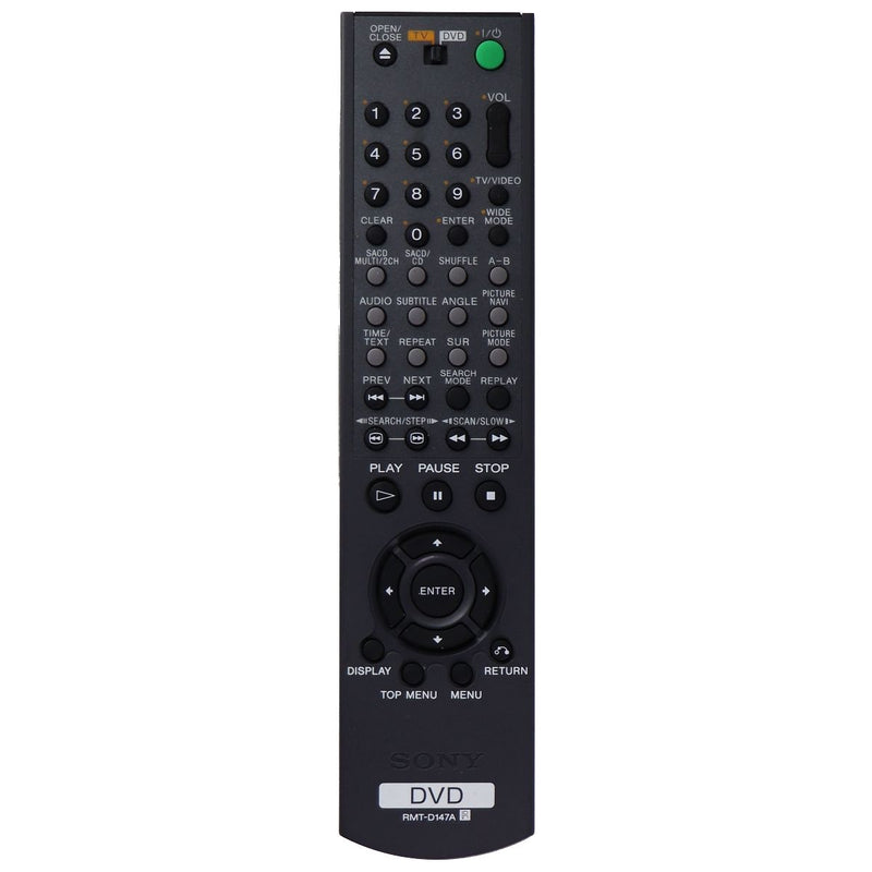 Sony Remote Control (RMT-D147A) for Select DVD Players - Gray/Black - Sony - Simple Cell Shop, Free shipping from Maryland!