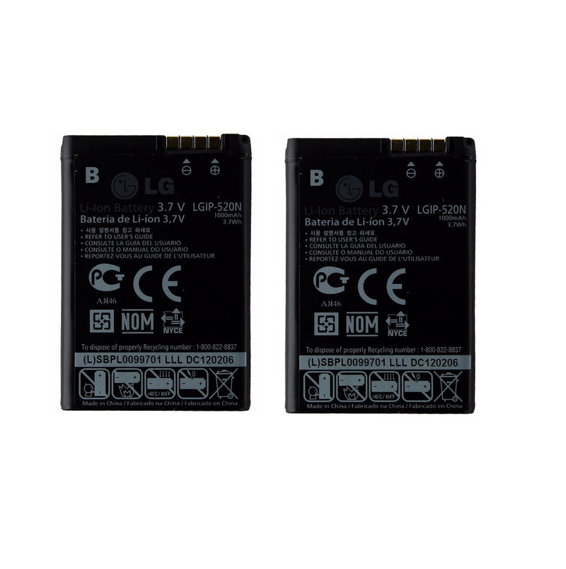 KIT 2x 1000mAh Replacement Battery (LGIP-520N) for LG Chocolate / GD900 / GW505 - LG - Simple Cell Shop, Free shipping from Maryland!