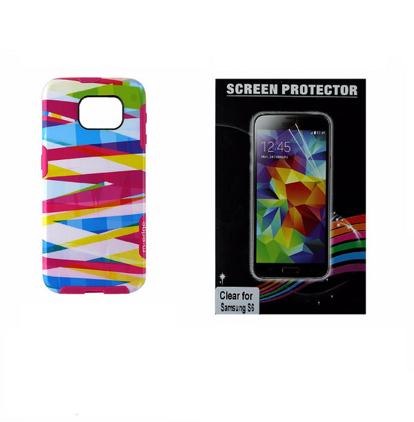Screen Protector + M-Edge Multicolor Bands Case Bundle for Samsung Galaxy S6 - M-Edge - Simple Cell Shop, Free shipping from Maryland!