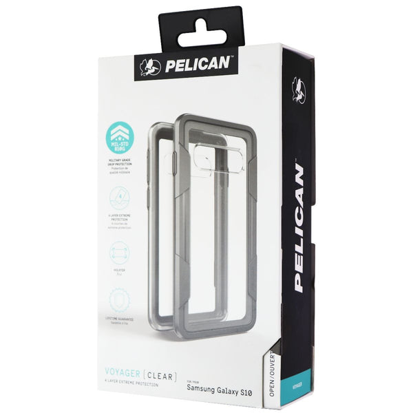 Pelican Voyager Series Case and Holster for Samsung Galaxy S10 - Clear / Gray - Pelican - Simple Cell Shop, Free shipping from Maryland!