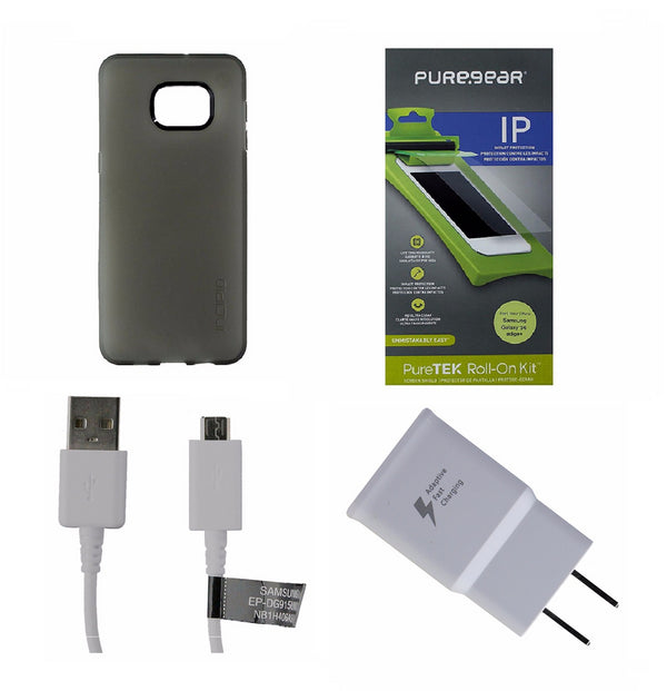OEM Cable & Adapter + Screen Protector KIT with Incipio Smoke Case for S6 Edge+ - Incipio - Simple Cell Shop, Free shipping from Maryland!