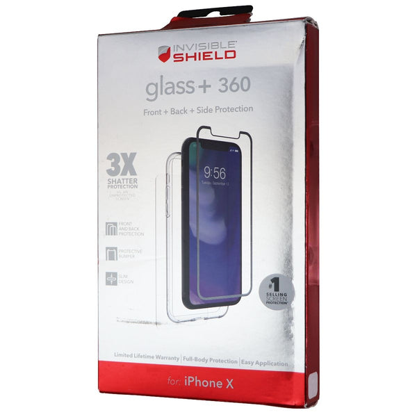 ZAGG Invisible Shield (Glass+ 360) Screen Protector for iPhone Xs/X - Clear/Blk - Zagg - Simple Cell Shop, Free shipping from Maryland!