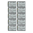 KIT 10x Rechargeable 700mAh 3.7V OEM Battery for LG Trax CU575 - Dark Gray - Unbranded - Simple Cell Shop, Free shipping from Maryland!