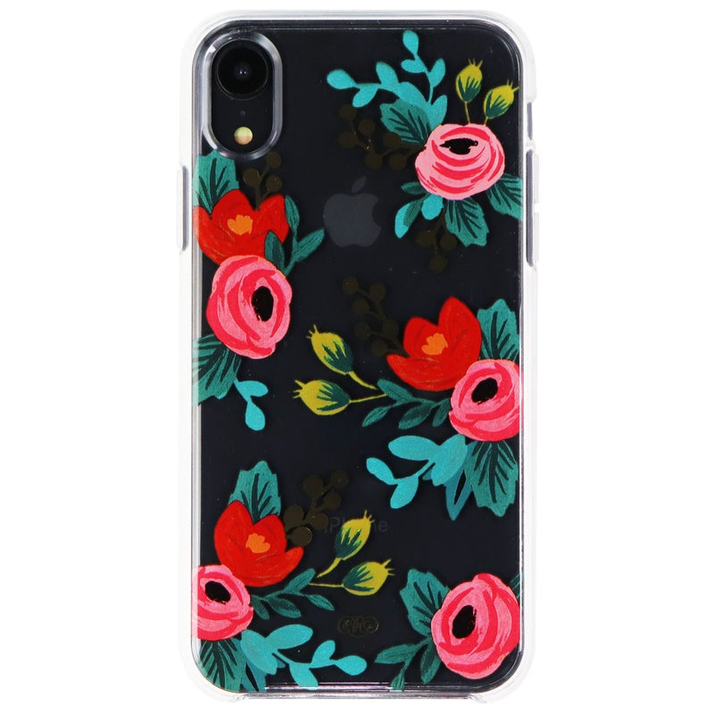 Rifle Paper Protective Hardshell Case for Apple iPhoneXR Smartphone - Red Floral - Rifle Paper Co. - Simple Cell Shop, Free shipping from Maryland!