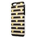 Sonix Inlay Series Dual Layer Case for iPhone 6s/6 - Black/White/Gold Hearts - Sonix - Simple Cell Shop, Free shipping from Maryland!
