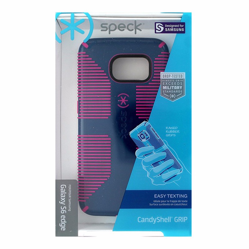Speck CandyShell Grip Case for Samsung Galaxy S6 Edge - Blue / Pink - Speck - Simple Cell Shop, Free shipping from Maryland!