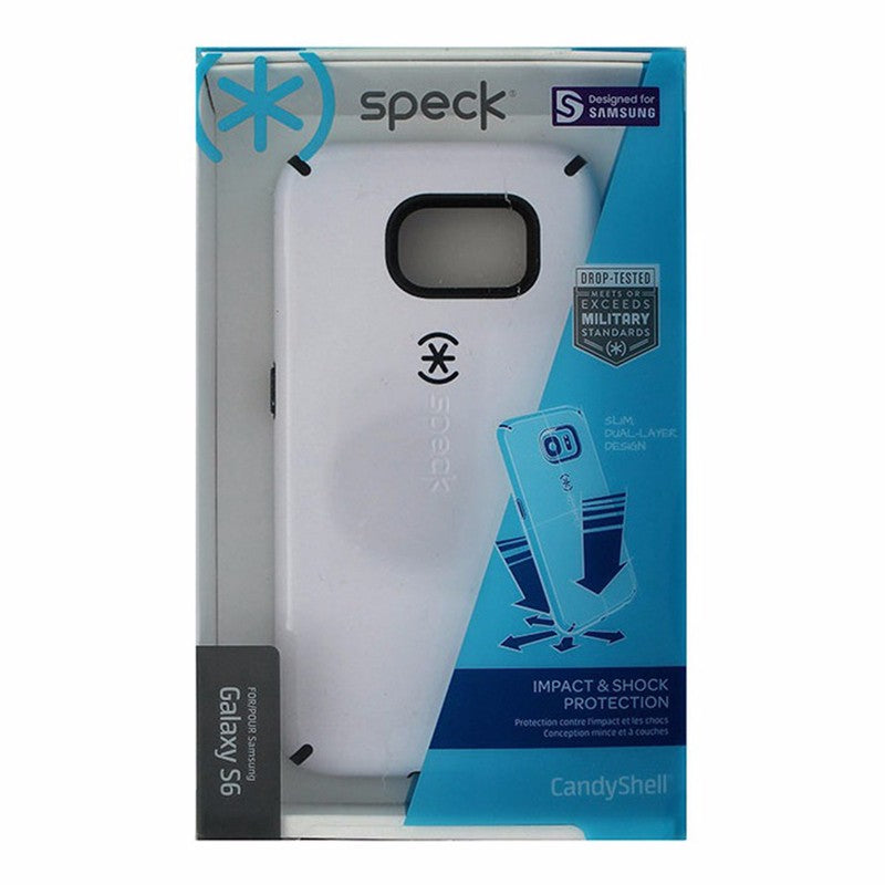 Speck CandyShell Case for Samsung Galaxy S6 - White & Black - Speck - Simple Cell Shop, Free shipping from Maryland!
