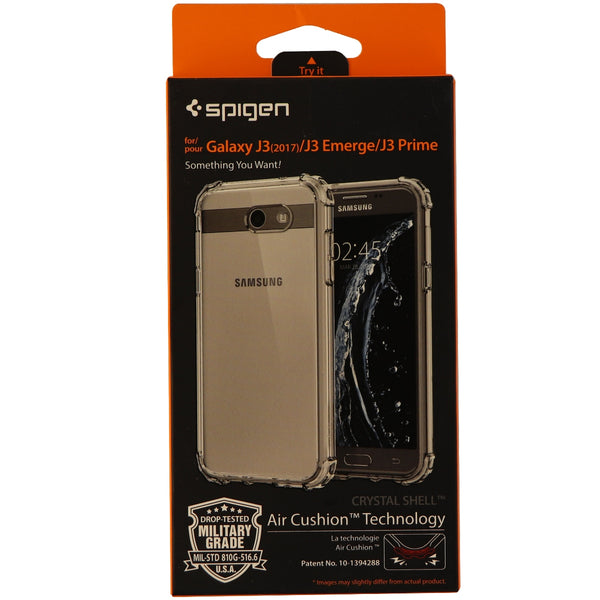 Spigen Crystal Shell Series Hybrid Case for Galaxy J3 (2017, 2nd Gen) - Clear - Spigen - Simple Cell Shop, Free shipping from Maryland!