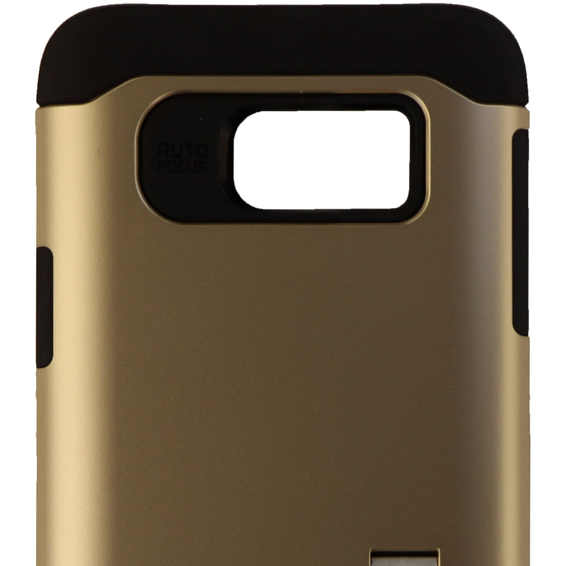 Spigen Slim Armour Protective Case Cover with Stand for Galaxy Note5 Gold Black - Spigen - Simple Cell Shop, Free shipping from Maryland!