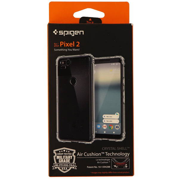 Spigen Crystal Shell Series Protective Case Cover for Google Pixel 2 - Clear - Spigen - Simple Cell Shop, Free shipping from Maryland!
