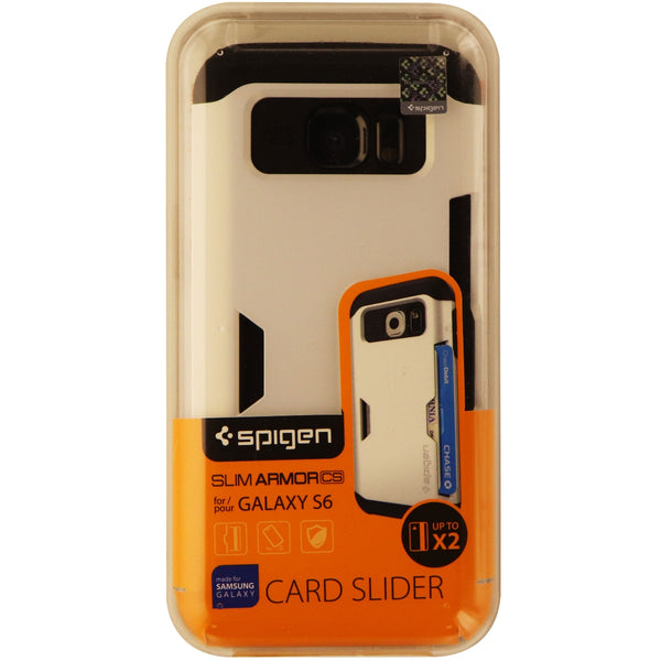 Spigen Slim Armor CS Series Dual Layer Hard Case for Galaxy S6 - White/Black - Spigen - Simple Cell Shop, Free shipping from Maryland!