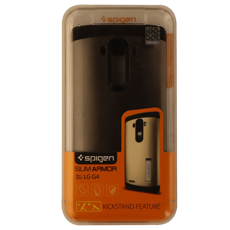 Spigen Slim Armor Series Protective Case Cover w/ Kickstand for LG G4 - Gunmetal - Spigen - Simple Cell Shop, Free shipping from Maryland!