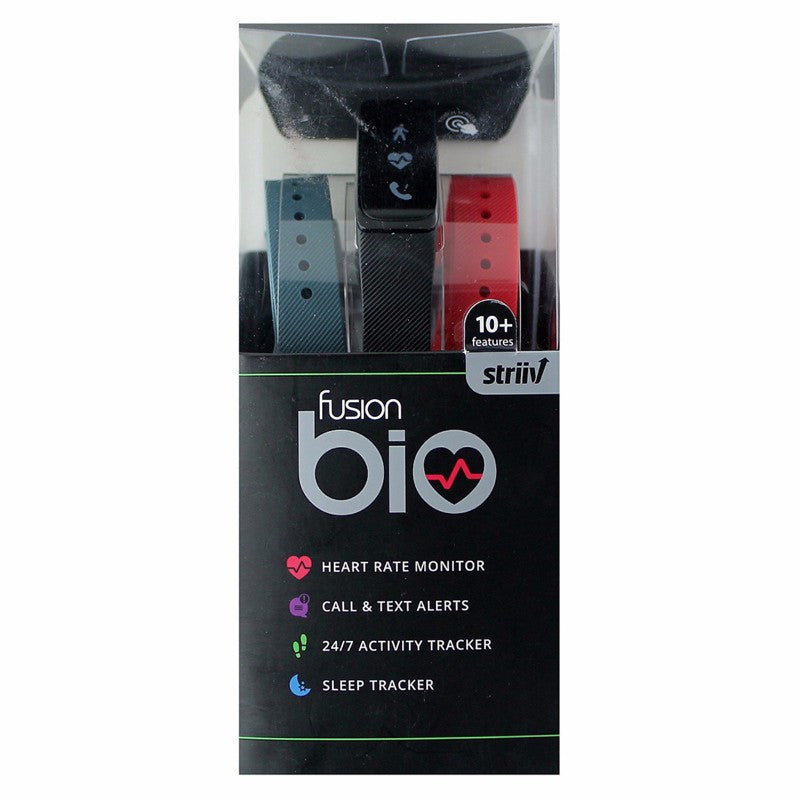 Striiv Fusion Bio Series Fitness and Sleep Activity Tracker - Black/Red/Blue - Striiv - Simple Cell Shop, Free shipping from Maryland!