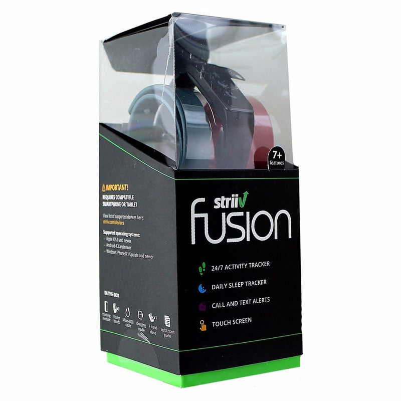 Striiv Fusion Fitness and Sleep Activity Tracking Smartwatch - Black/Red/Blue - Striiv - Simple Cell Shop, Free shipping from Maryland!