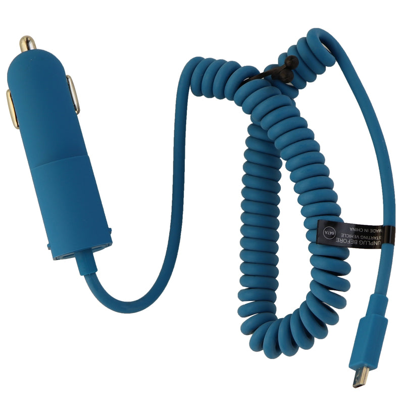T-Mobile 3.4A Car Charger with Micro-USB Connector and Extra USB Port - Blue - T-Mobile - Simple Cell Shop, Free shipping from Maryland!