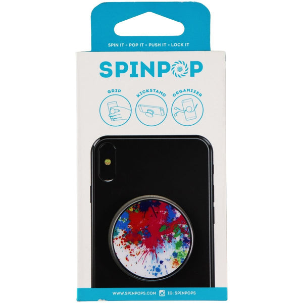 SpinPop Grip, Stand, and Organizer for Phones and Tablets - Paint Splatter - SpinPop - Simple Cell Shop, Free shipping from Maryland!