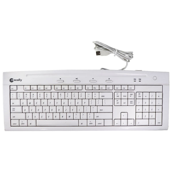Macally Full Size USB 2.0 Universal Computer Keyboard - White (IKEYSLIM) - Macally - Simple Cell Shop, Free shipping from Maryland!