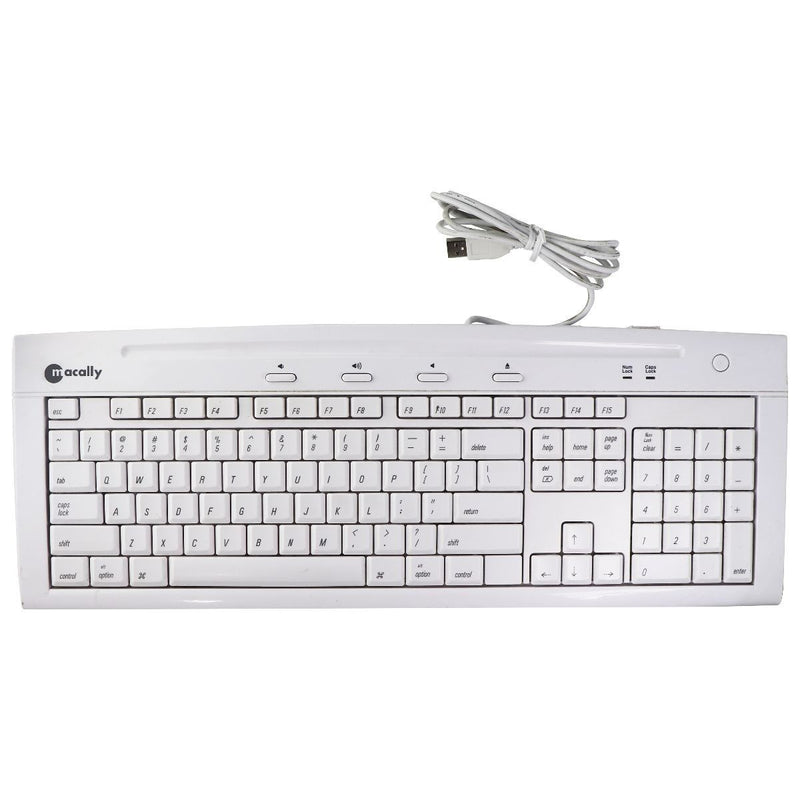 Macally Full Size USB 2.0 Universal Computer Keyboard - White (IKEYSLIM) - Macally - Simple Cell Shop, Free shipping from Maryland!