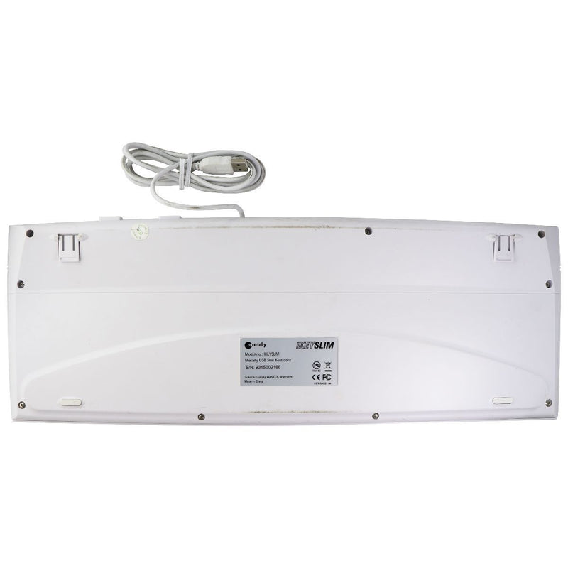 Macally Full Size USB 2.0 Universal Computer Keyboard - White (IKEYSLIM) - Macally - Simple Cell Shop, Free shipping from Maryland!