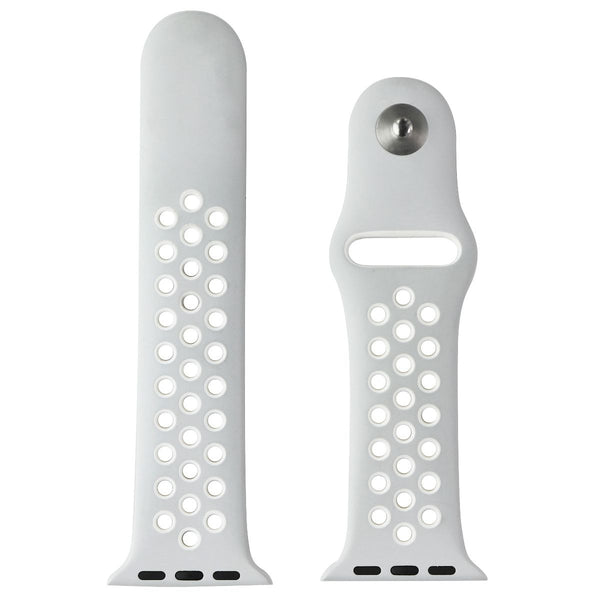 Apple 42mm Nike Band for Apple Watch 42/44/45mm - Flat Silver/White (S/M Only) - Apple - Simple Cell Shop, Free shipping from Maryland!