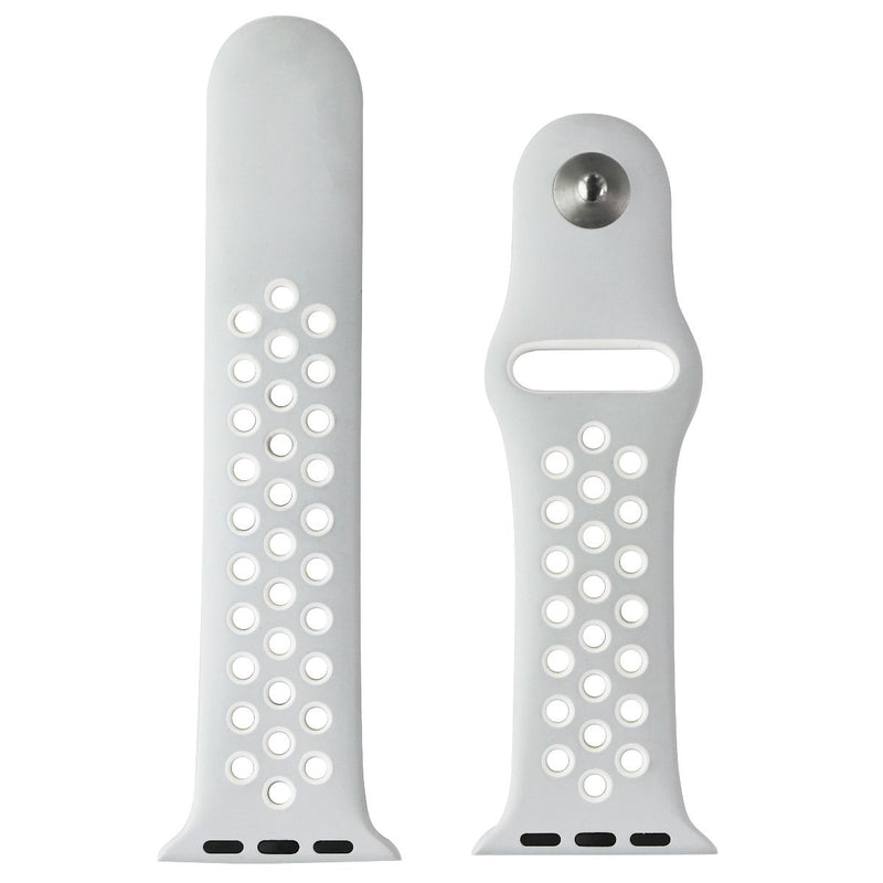 Apple 42mm Nike Band for Apple Watch 42/44/45mm - Flat Silver/White (S/M Only) - Apple - Simple Cell Shop, Free shipping from Maryland!