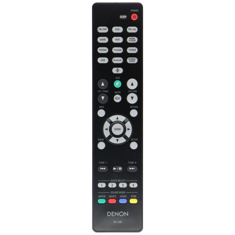 Denon OEM Remote Control (RC-1226) for Select Denon Receivers - Black - Denon - Simple Cell Shop, Free shipping from Maryland!