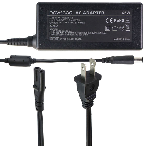 Powseed Replacement Power Supply 65W (PA-10650H-195) - Black - Powseed - Simple Cell Shop, Free shipping from Maryland!