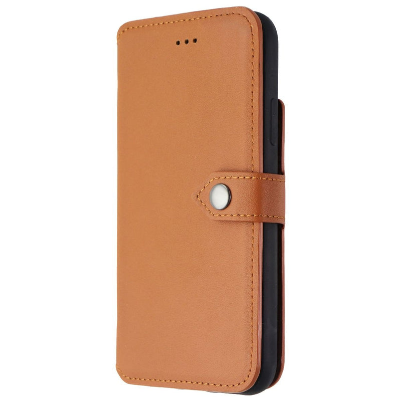 Ercko 2-in-1 Leather Wallet & Detachable Case for iPhone X/Xs - Brown
