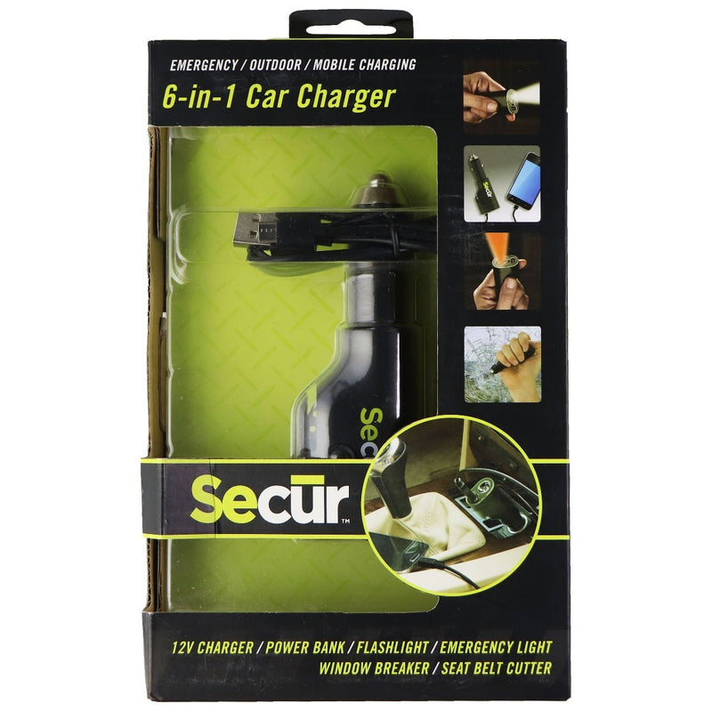 Secur 6-in-1 Car Charger (SP-4003) - Black - Secur - Simple Cell Shop, Free shipping from Maryland!