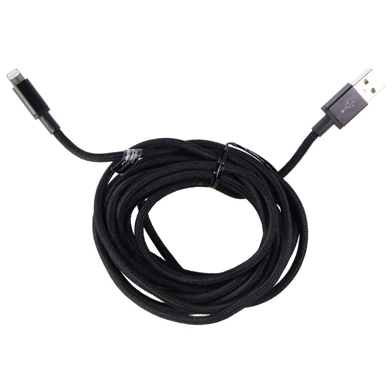 PureGear Braided MFI USB-A Metallic Charge-Sync Cable 10Ft - Black - PureGear - Simple Cell Shop, Free shipping from Maryland!