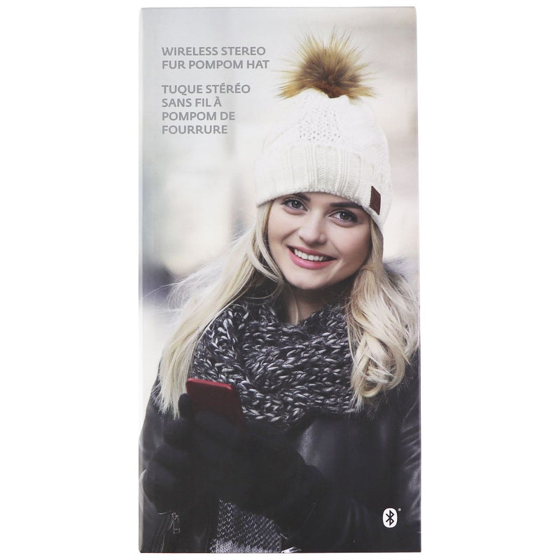 The Source - Womens Soft Winter Hat with Built-in Bluetooth Speakers - White - The Source - Simple Cell Shop, Free shipping from Maryland!