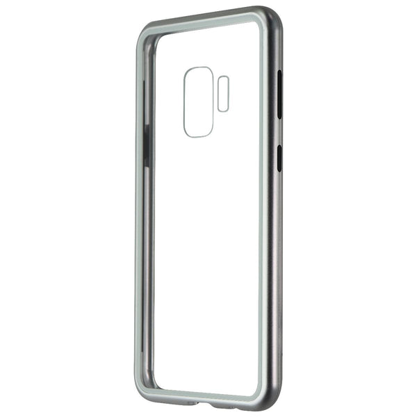 Zore Metal and Glass Hybrid Case for Samsung Galaxy S9 - Silver/Clear - Zore - Simple Cell Shop, Free shipping from Maryland!
