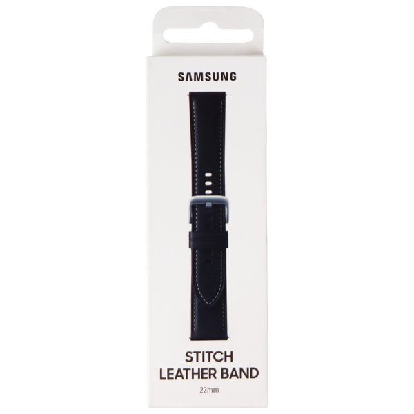 Samsung Leather Stitch Band for 22mm Watches - Black (ET-SLR84LBEGUJ) - Samsung - Simple Cell Shop, Free shipping from Maryland!