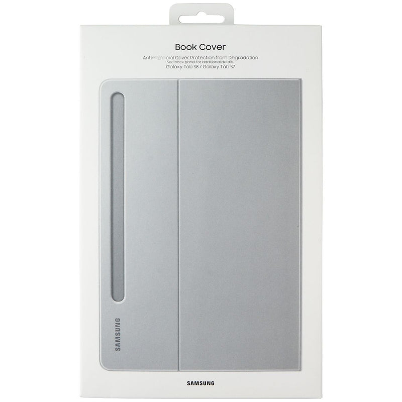 SAMSUNG Protective Book Cover for Samsung Galaxy Tab S8/Tab S7 - Light Gray - Samsung - Simple Cell Shop, Free shipping from Maryland!