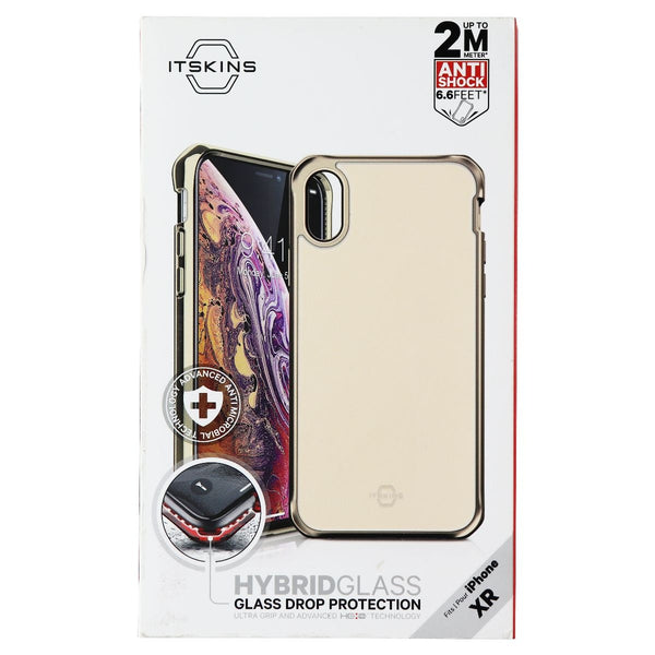 ITSKINS Hybrid Glass Protective Phone Case for Apple iPhone XR - Gold - ITSKINS - Simple Cell Shop, Free shipping from Maryland!
