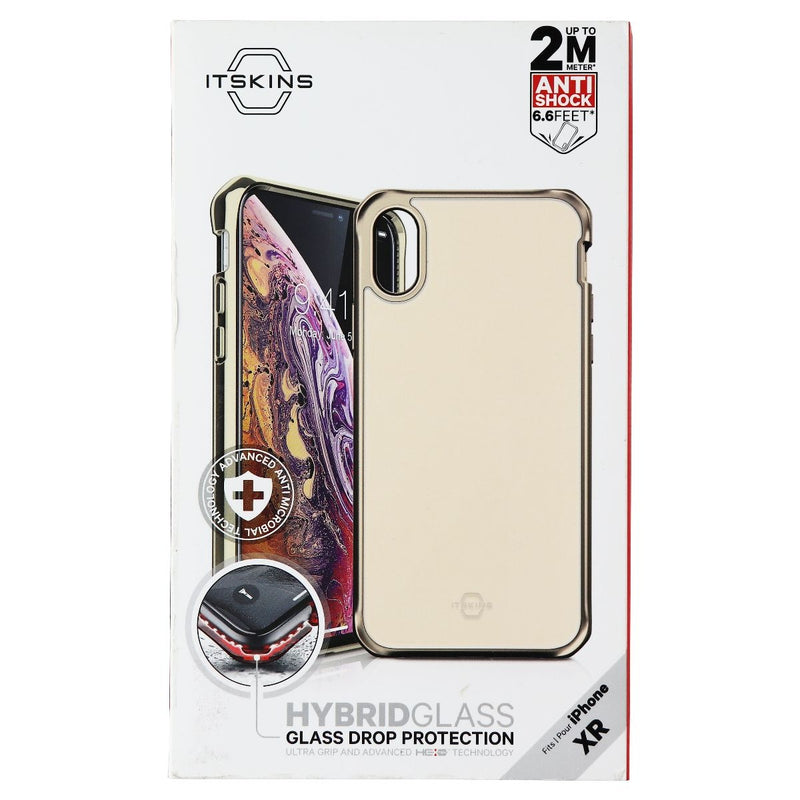 ITSKINS Hybrid Glass Protective Phone Case for Apple iPhone XR - Gold - ITSKINS - Simple Cell Shop, Free shipping from Maryland!