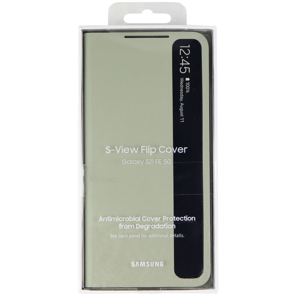 Samsung S-View Flip Cover Case for Galaxy S21 FE (5G) - Olive Green/Clear - Samsung - Simple Cell Shop, Free shipping from Maryland!