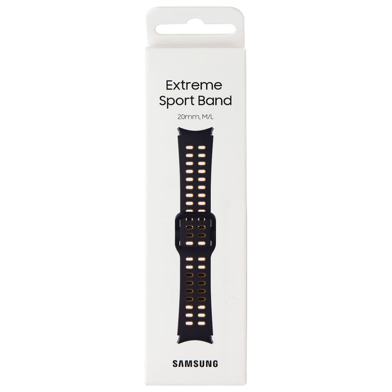 Samsung (20mm, M/L) Extreme Sport Band for Samsung Galaxy Watch4 - Blue/Mustard - Samsung - Simple Cell Shop, Free shipping from Maryland!